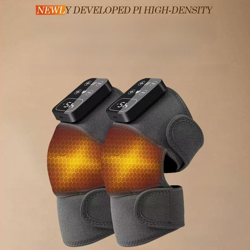 Elektrinė kelio pagalvėlė su šildymu, karštu kompresu ir masažu, 5V, 8W, temperatūros diapazonas 45-65°C, išmani temperatūros kontrolė, 5 greičiai