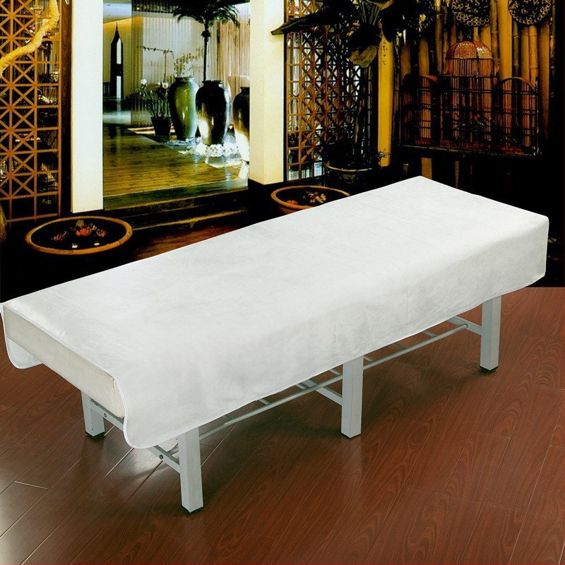 Lenjerie de pat din pluș scurt pentru saloane de înfrumusețare, stil modern minimalist, model solid, vopsire reactiva