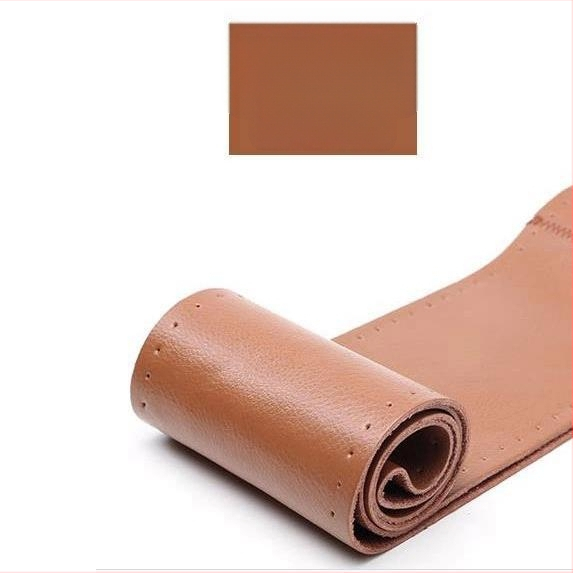 Δερμάτινο κάλυμμα τιμονιού ραμμένο στο χέρι για Howo TX340/350/380/336 — καθολική εφαρμογή, για όλες τις εποχές, εγκατάσταση ειδικών οχημάτων