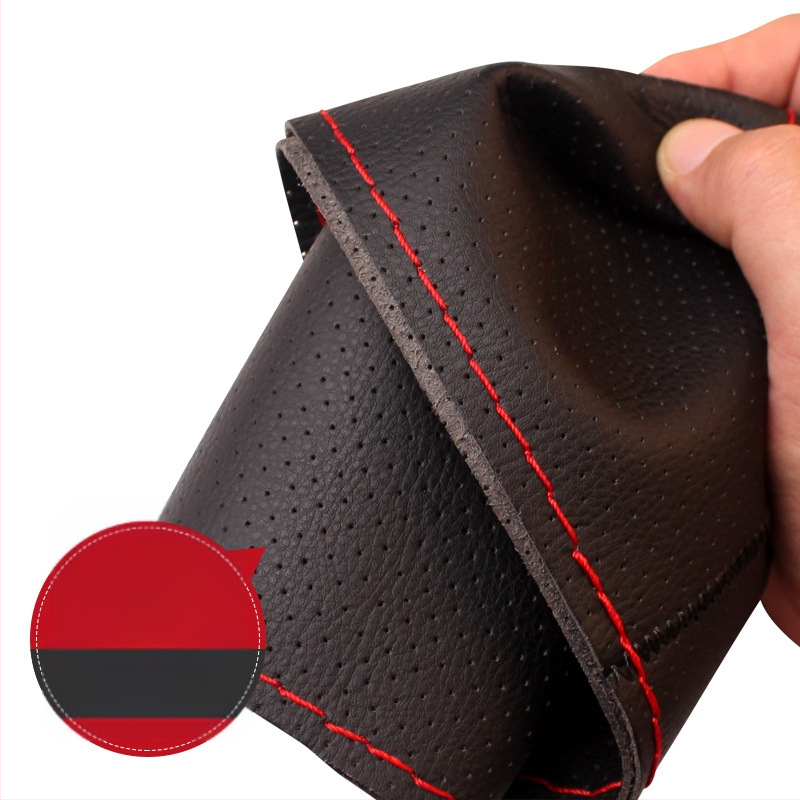 Δερμάτινο κάλυμμα τιμονιού ραμμένο στο χέρι για Howo TX340/350/380/336 — καθολική εφαρμογή, για όλες τις εποχές, εγκατάσταση ειδικών οχημάτων