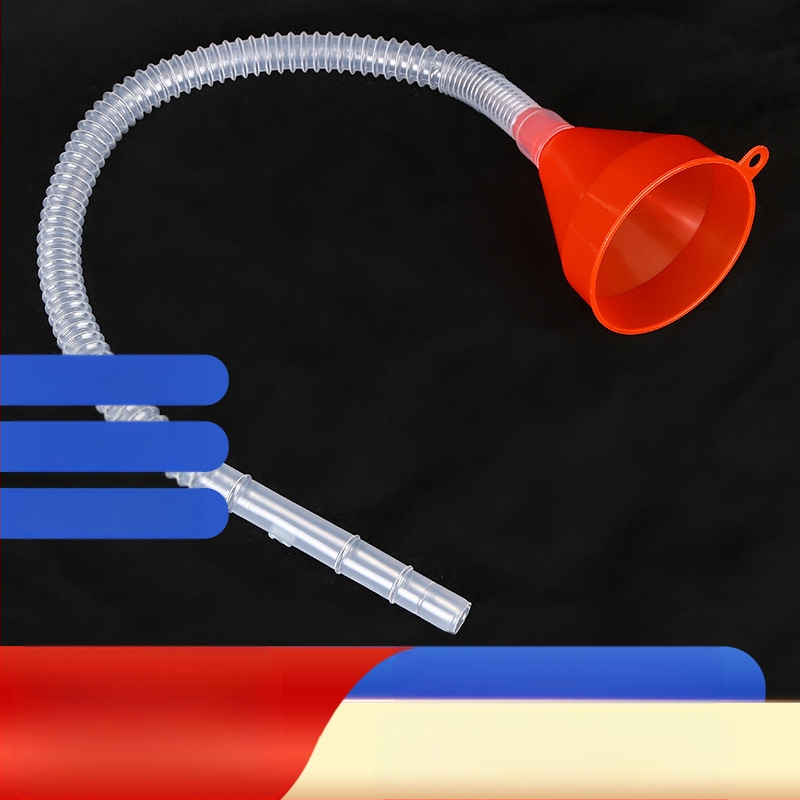 Eļļas lejvaks ar garu cauruli auto un motociklu uzpildīšanai – PP+PE, Zhongkai