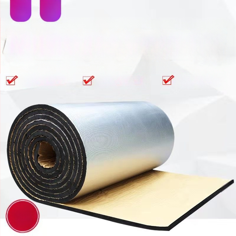 Gum-plasta izolācijas plāksne ar mikroporu struktūru, nolokāms plāksnes veids, termo un trokšņa izolācijai; materiāls: gumija un plastmasa; siltumvadītspēja 0.035 W/mK; klase B