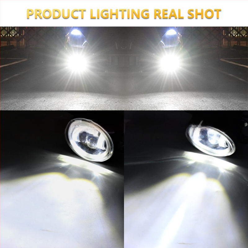 LED φανάρι ομίχλης για Jeep Wrangler – ενσωματωμένο, μπροστινό προφυλακτήρα, εκτός δρόμου; LED πηγή, αλουμινένιο περίβλημα, 6000K, IP προστασία