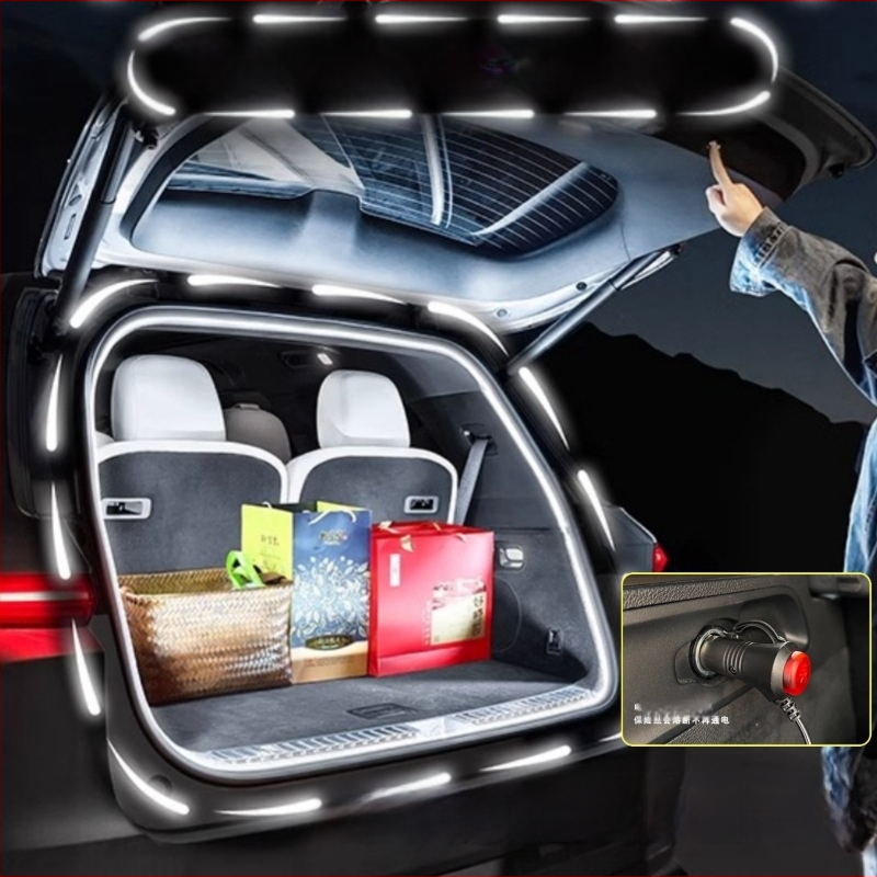 Автомобилна лампа за багажник със магнитно автоматично сензорно включване, 12V, 20-40W, силиконов материал, универсален модел