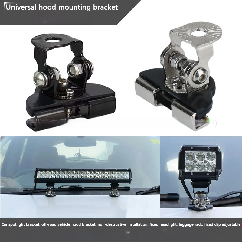 LED προβολέας αυτοκινήτου - βάση στήριξης καπακιού από αλουμίνιο, καθολικό χωρίς διάτρηση, σταθερός στερεωτήρας, μοντέλο 01, συμβατός με τα περισσότερα οχήματα και με οχήματα εκτός δρόμου