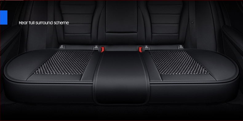 Set pentru pernă de scaun auto, trei piese, suprafață Ice Silk, respirabil, fără umplutură, potrivit pentru toate anotimpurile