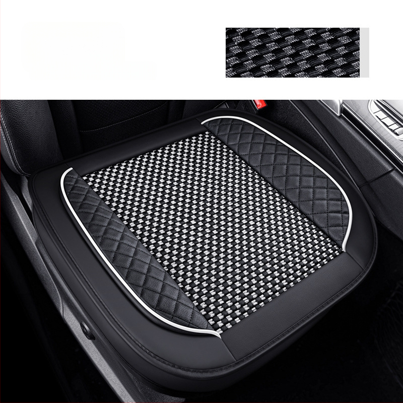 Set pentru pernă de scaun auto, trei piese, suprafață Ice Silk, respirabil, fără umplutură, potrivit pentru toate anotimpurile