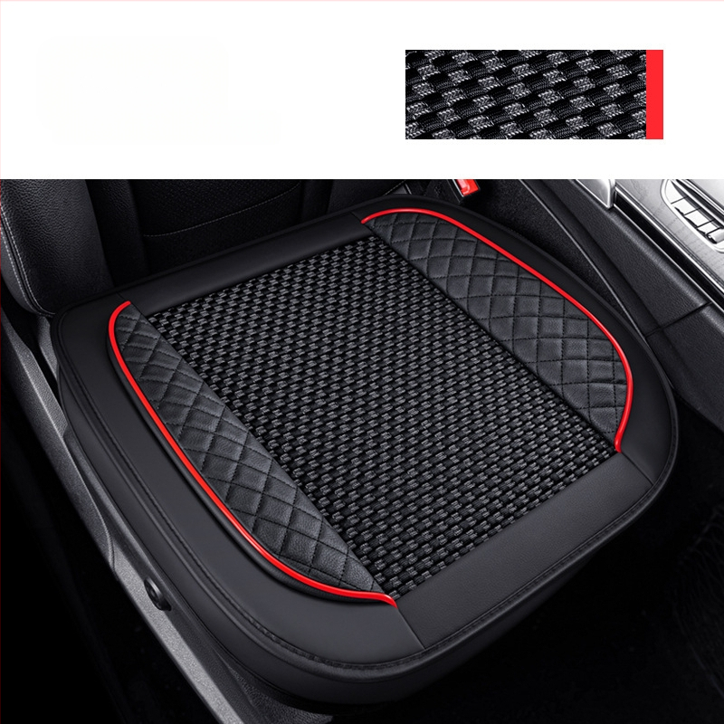 Set pentru pernă de scaun auto, trei piese, suprafață Ice Silk, respirabil, fără umplutură, potrivit pentru toate anotimpurile