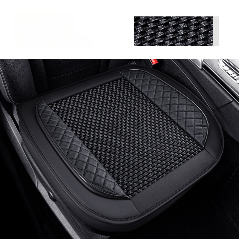 Set pentru pernă de scaun auto, trei piese, suprafață Ice Silk, respirabil, fără umplutură, potrivit pentru toate anotimpurile