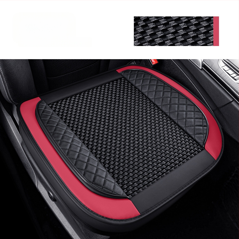 Set pentru pernă de scaun auto, trei piese, suprafață Ice Silk, respirabil, fără umplutură, potrivit pentru toate anotimpurile