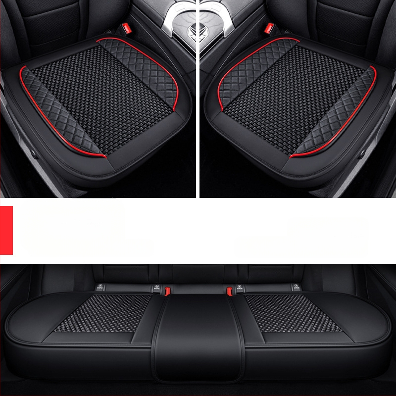 Set pentru pernă de scaun auto, trei piese, suprafață Ice Silk, respirabil, fără umplutură, potrivit pentru toate anotimpurile