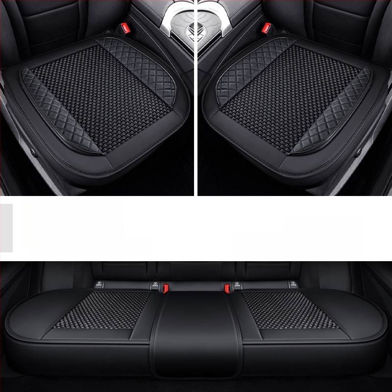 Set pentru pernă de scaun auto, trei piese, suprafață Ice Silk, respirabil, fără umplutură, potrivit pentru toate anotimpurile