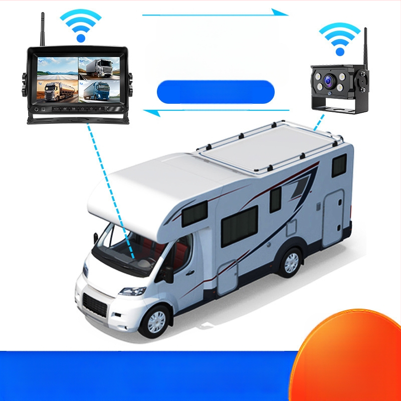 Οθόνη προβολής αντίστροφης κίνησης για φορτηγά και λεωφορεία, IPS οθόνη, ανάλυση 1024x600, μοντέλο Single Antenna-X36, είσοδος βίντεο