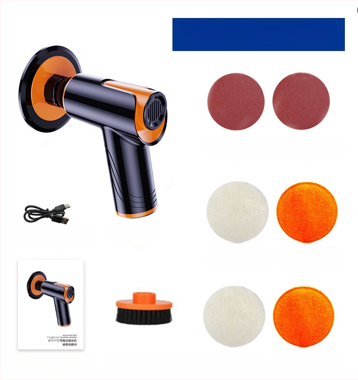 Automobiļu pulēšanas un vaskošanas iekārta bezvadu uzlādei (Basdeo, ABS+metāli, 80W, modelis TR-5002)