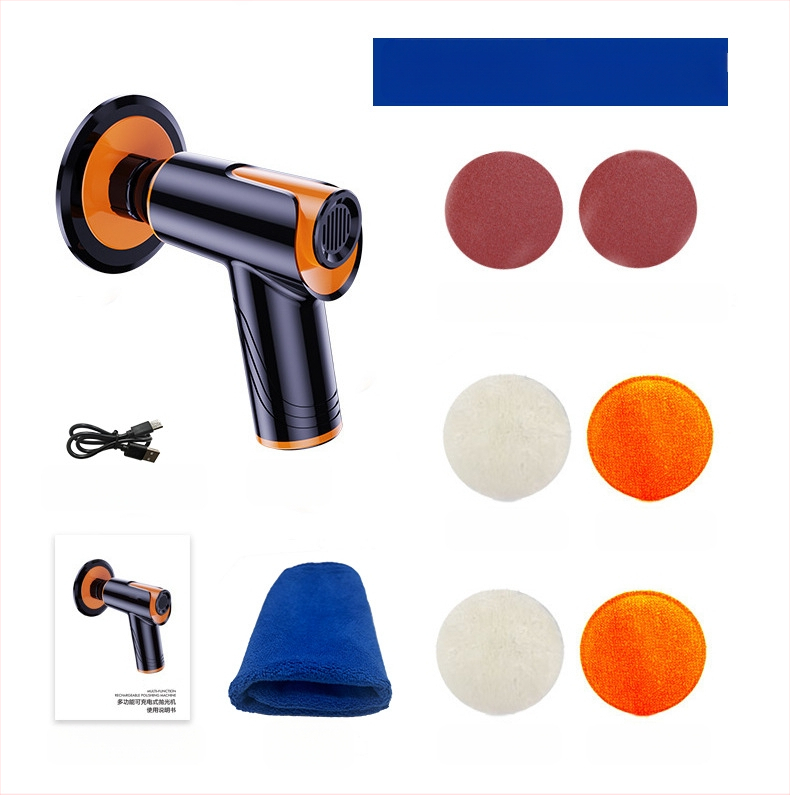 Automobiļu pulēšanas un vaskošanas iekārta bezvadu uzlādei (Basdeo, ABS+metāli, 80W, modelis TR-5002)