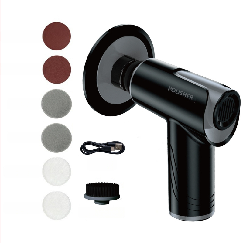 Automobiļu pulēšanas un vaskošanas iekārta bezvadu uzlādei (Basdeo, ABS+metāli, 80W, modelis TR-5002)