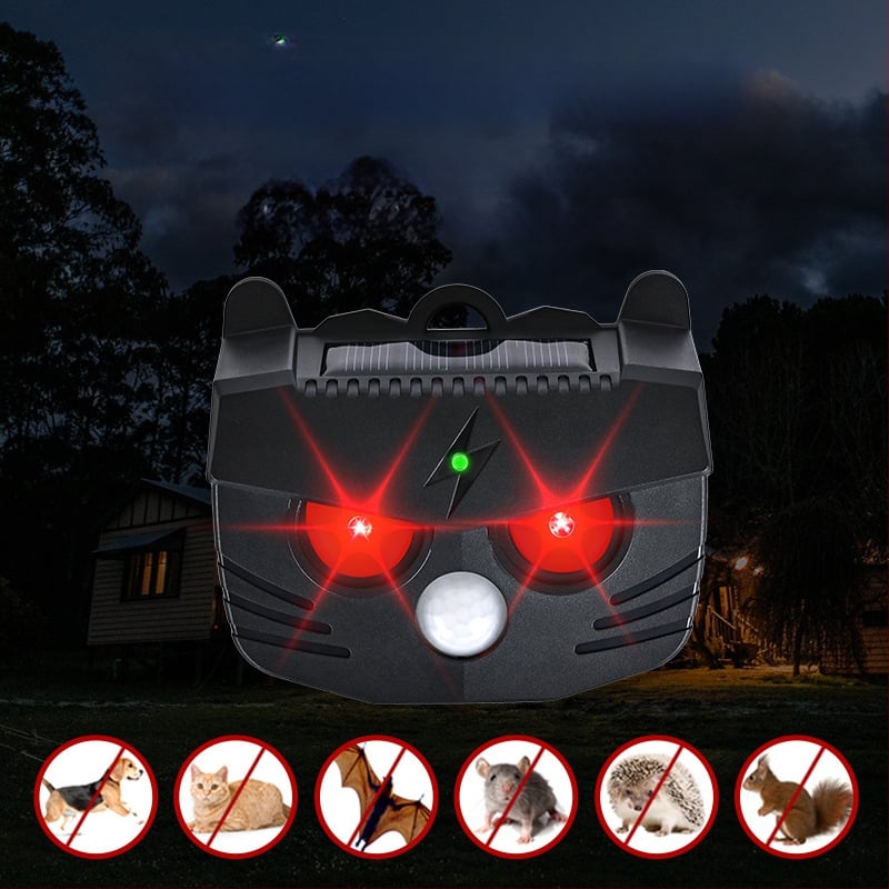 Repelent solar multifuncțional pentru animale cu senzor IR – repelent pentru șobolani, păsări și porci (Model BL-219A, 1.2V, 20-45 kHz, 0.1W)