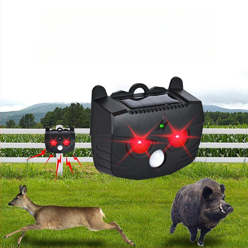 Repelent solar multifuncțional pentru animale cu senzor IR – repelent pentru șobolani, păsări și porci (Model BL-219A, 1.2V, 20-45 kHz, 0.1W)