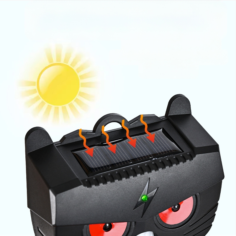 Repelent solar multifuncțional pentru animale cu senzor IR – repelent pentru șobolani, păsări și porci (Model BL-219A, 1.2V, 20-45 kHz, 0.1W)