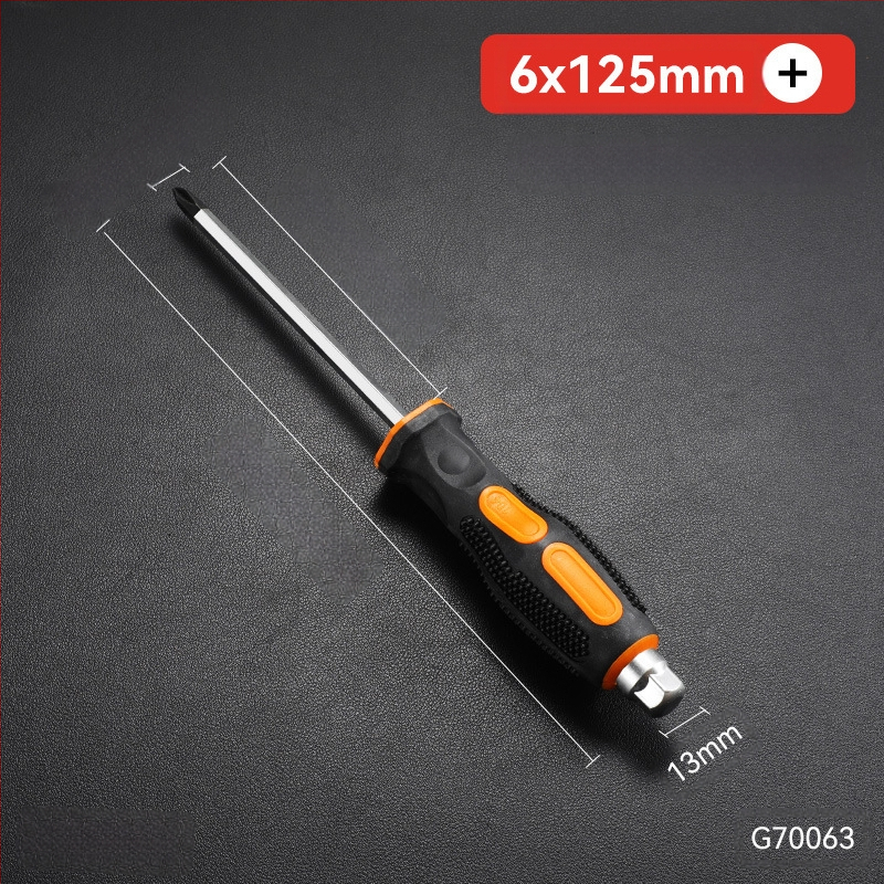 Pramoninio lygio atsuktuvas rinkinys su kryžiu ir plokščia galvu, ilga ašis, chromo vanadžio plienas, magnetinis ir izoliuotos rankenos