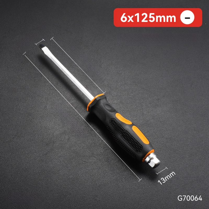 Pramoninio lygio atsuktuvas rinkinys su kryžiu ir plokščia galvu, ilga ašis, chromo vanadžio plienas, magnetinis ir izoliuotos rankenos