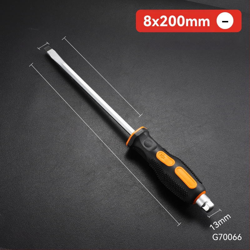 Pramoninio lygio atsuktuvas rinkinys su kryžiu ir plokščia galvu, ilga ašis, chromo vanadžio plienas, magnetinis ir izoliuotos rankenos