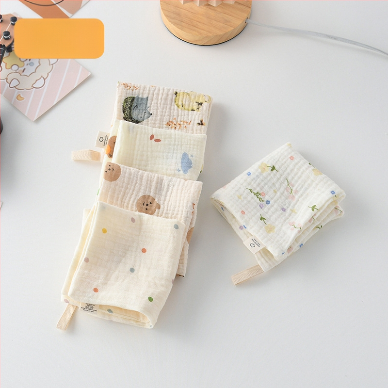 5 bucăți de șervețele pătrate pentru bebeluși, din bumbac 100% pentru saliva, eructare și curățarea feței, potrivite pentru nou-născuți