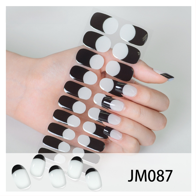 XT Полуизсушени гел лак стикери за нокти – активирани с UV лампа, френски стил, дизайни: рози, мрамор, цветя