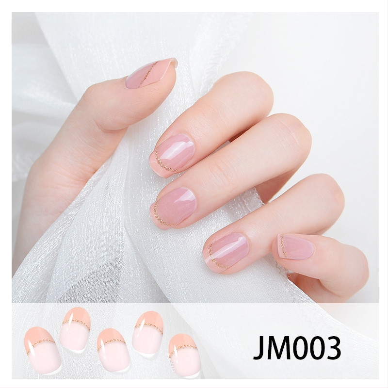 XT Полуизсушени гел лак стикери за нокти – активирани с UV лампа, френски стил, дизайни: рози, мрамор, цветя