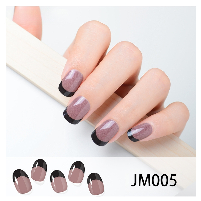 XT Полуизсушени гел лак стикери за нокти – активирани с UV лампа, френски стил, дизайни: рози, мрамор, цветя