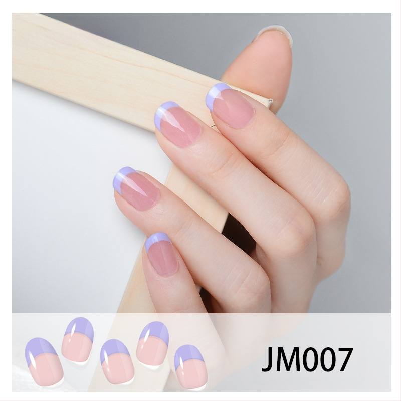 XT Полуизсушени гел лак стикери за нокти – активирани с UV лампа, френски стил, дизайни: рози, мрамор, цветя