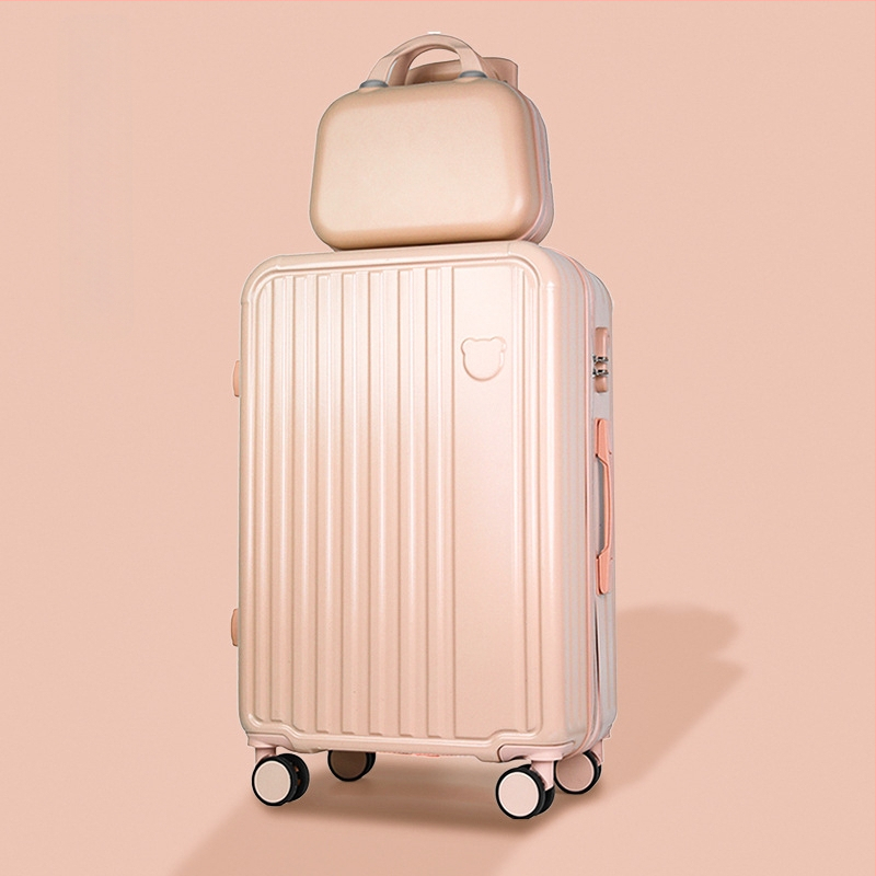 Детски куфар за ръчен багаж с колела — ABS+PC материал; водоустойчив, износоустойчив; защита срещу кражба; 360° въртящи колела; тегло 3 кг