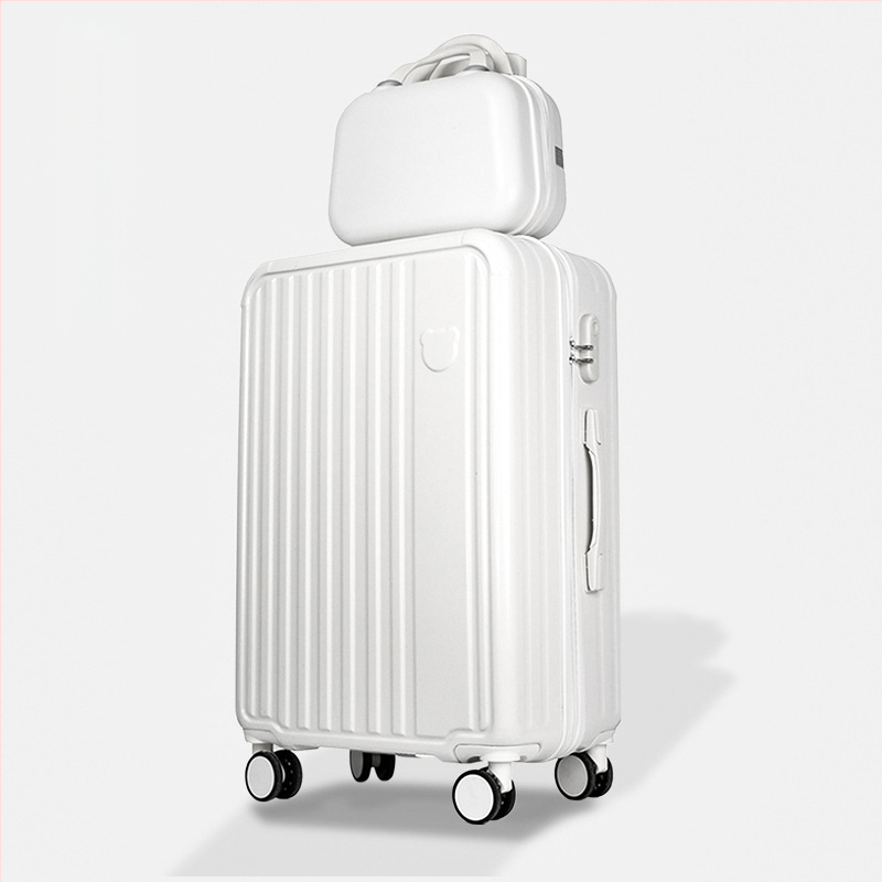 Детски куфар за ръчен багаж с колела — ABS+PC материал; водоустойчив, износоустойчив; защита срещу кражба; 360° въртящи колела; тегло 3 кг