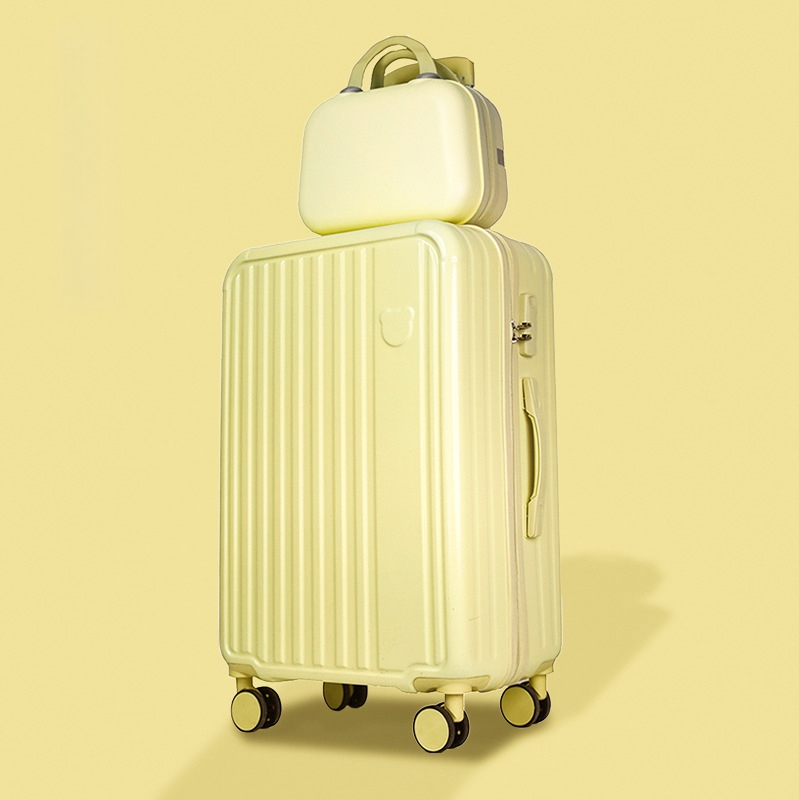 Детски куфар за ръчен багаж с колела — ABS+PC материал; водоустойчив, износоустойчив; защита срещу кражба; 360° въртящи колела; тегло 3 кг