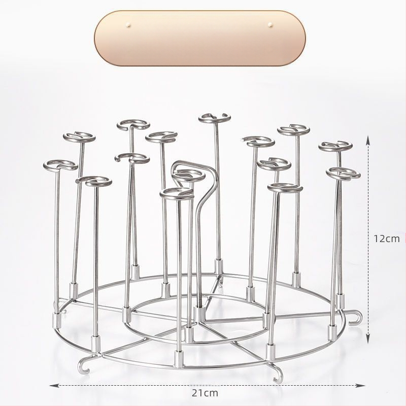 Στρογγυρή σχάρα από ανοξείδωτο ατσάλι για φριτέζα αέρα με διπλό επίπεδο, ατμό/γκριλ, φορητή, εύκολη στον καθαρισμό, ανθεκτική στη σκουριά