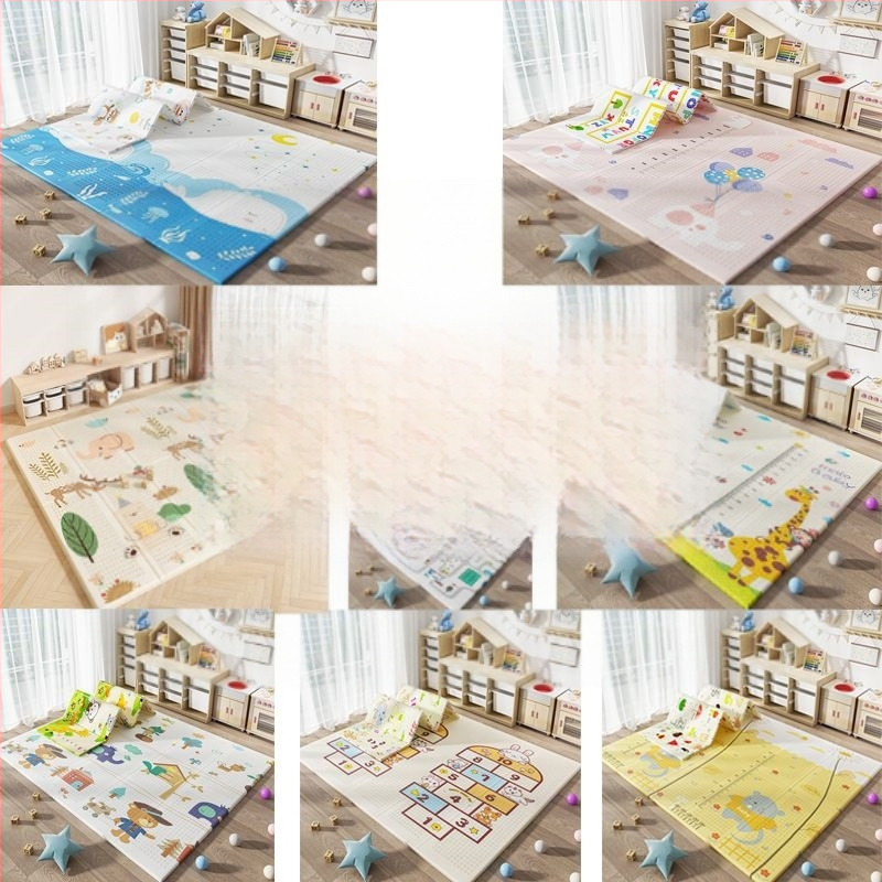 Βρεφικό χαλάκι έρπυσης – αφρώδες, αντιολισθητικό, πτυσσόμενο, ανθεκτικό στη φθορά, μοτίβο καρτούν