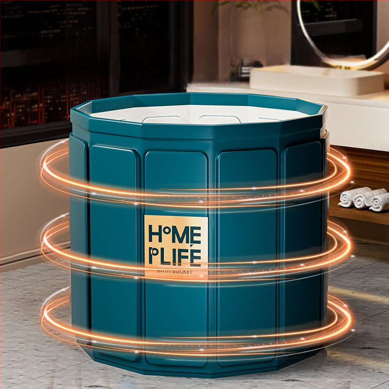 Zhuoxuan Összecsukható fürdőkáda, 855-ös modell, 3 rétegből álló konstrukció, teherbírás 50 kg, tarpaulin felület