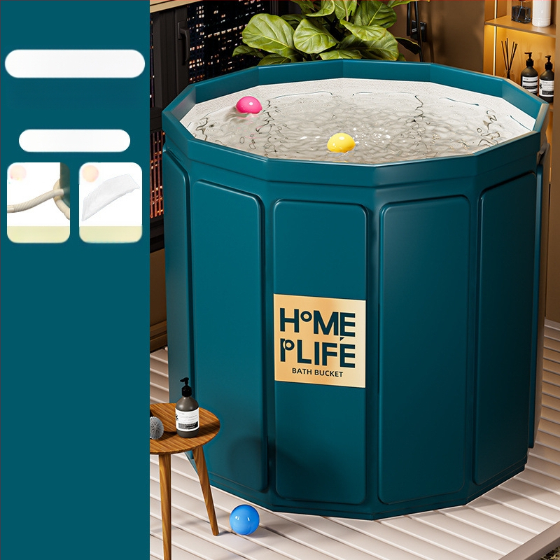 Zhuoxuan Összecsukható fürdőkáda, 855-ös modell, 3 rétegből álló konstrukció, teherbírás 50 kg, tarpaulin felület