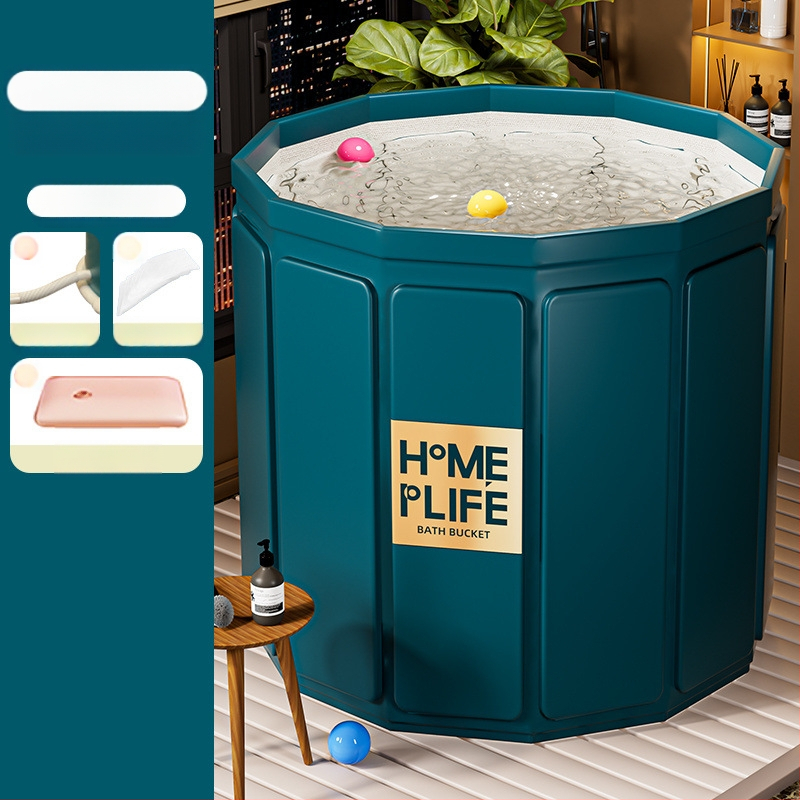 Zhuoxuan Összecsukható fürdőkáda, 855-ös modell, 3 rétegből álló konstrukció, teherbírás 50 kg, tarpaulin felület