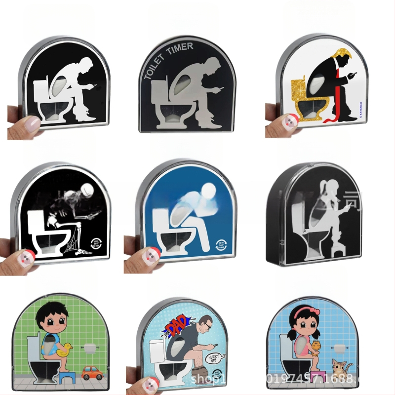 Clepsidră pentru toaletă din plastic – făcută manual, stil modern minimalist, Sea and Sky