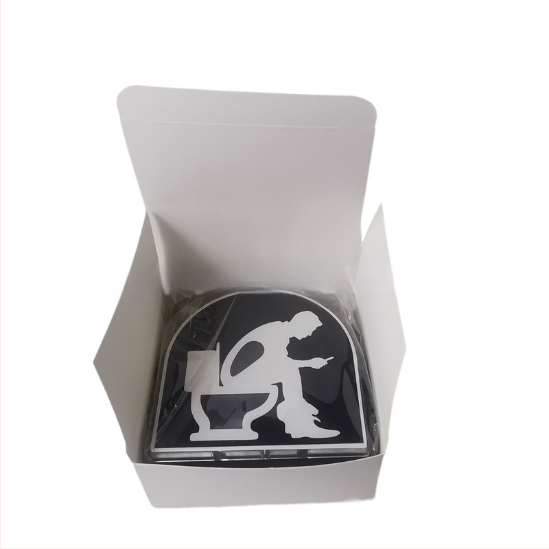 Clepsidră pentru toaletă din plastic – făcută manual, stil modern minimalist, Sea and Sky