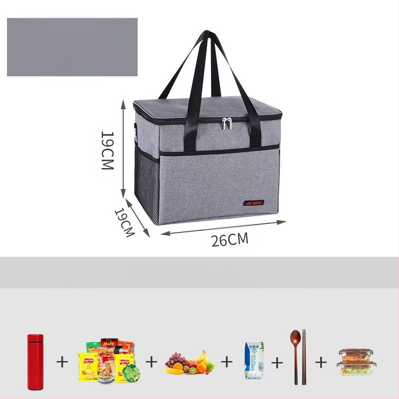 Izoliuota pietų dėžutė su aliuminio folija, Nordic stiliaus