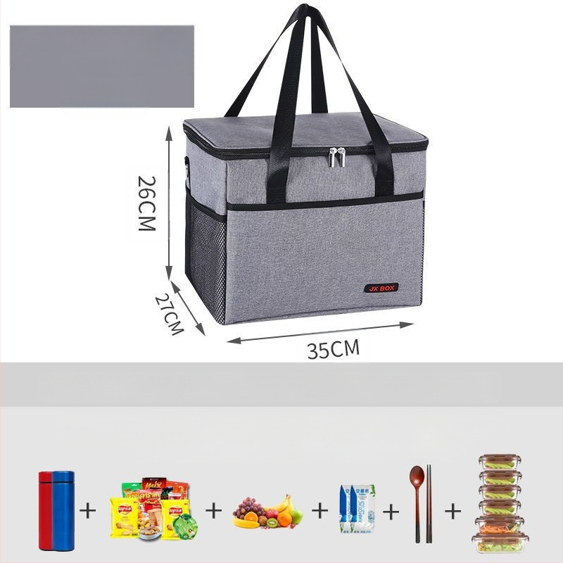 Izoliuota pietų dėžutė su aliuminio folija, Nordic stiliaus