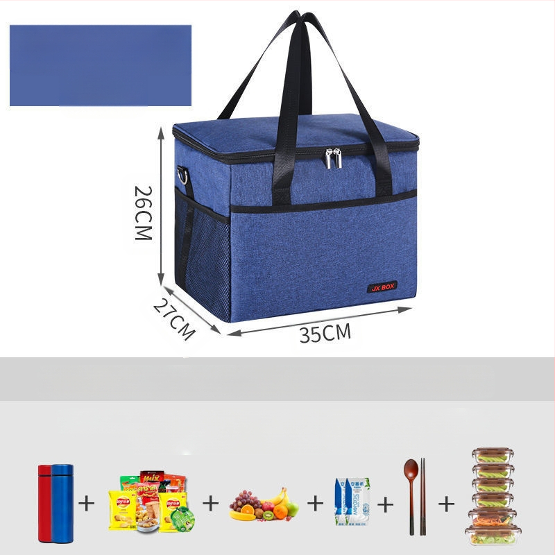 Izoliuota pietų dėžutė su aliuminio folija, Nordic stiliaus