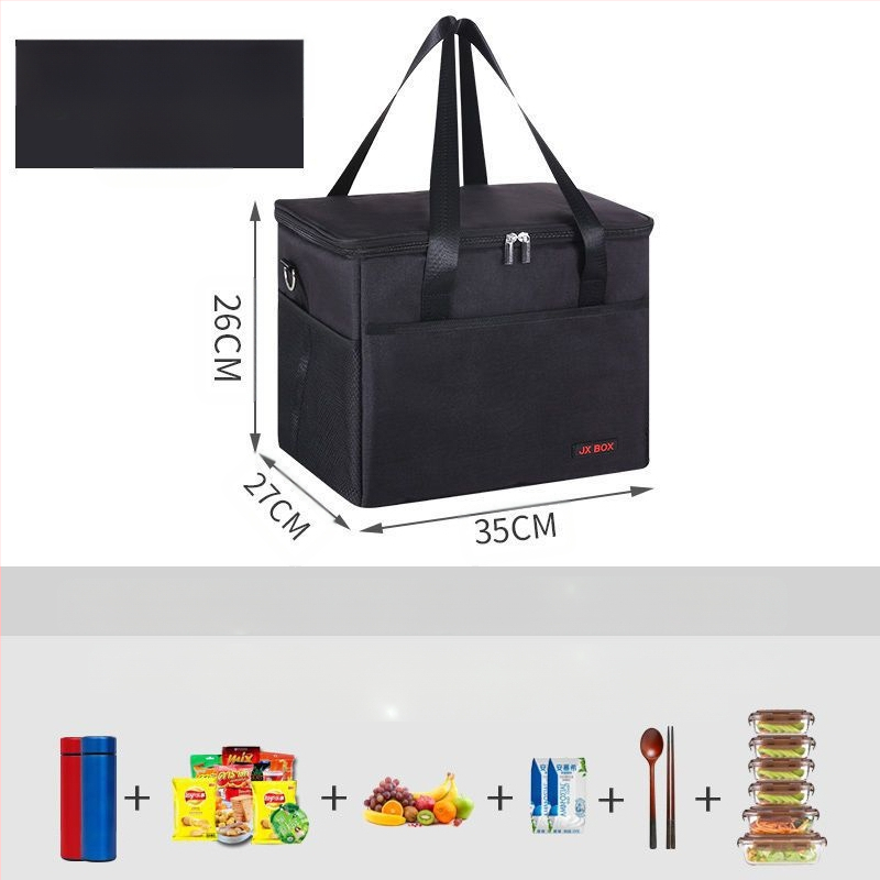 Izoliuota pietų dėžutė su aliuminio folija, Nordic stiliaus