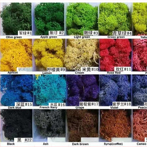 Dirbtinis samanas – rankų darbo, biomimetiška gamyba, sieninė dekoracija kraštovaizdžiui, kartoninė pakuotė