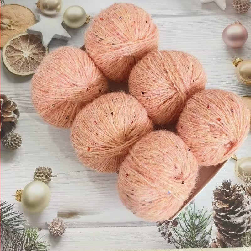 Νήμα παγιέτες από αλπάκα και mohair, worsted spun, μορφή: ρολά, προέλευση: Χεμπέι Μπαοντίν, κατάλληλο για πλέξιμο