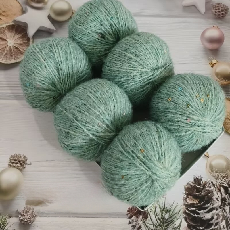 Νήμα παγιέτες από αλπάκα και mohair, worsted spun, μορφή: ρολά, προέλευση: Χεμπέι Μπαοντίν, κατάλληλο για πλέξιμο