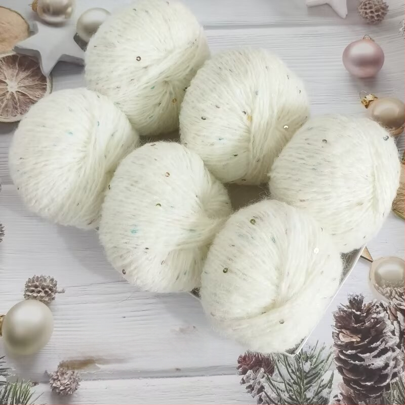 Νήμα παγιέτες από αλπάκα και mohair, worsted spun, μορφή: ρολά, προέλευση: Χεμπέι Μπαοντίν, κατάλληλο για πλέξιμο