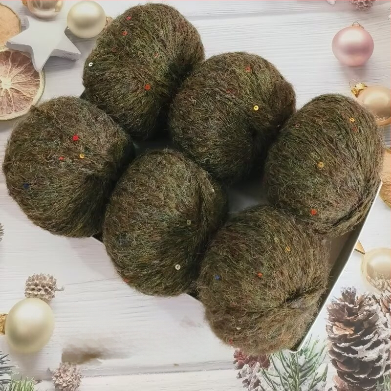 Νήμα παγιέτες από αλπάκα και mohair, worsted spun, μορφή: ρολά, προέλευση: Χεμπέι Μπαοντίν, κατάλληλο για πλέξιμο